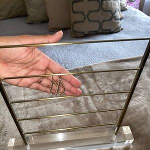 Brass & Acrylic Kendra Scott Earring Ladder